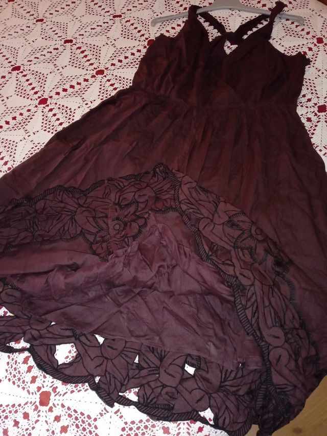 Vestido midi mujer