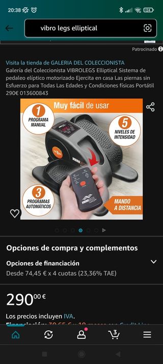 Vibro, gambe ellittiche