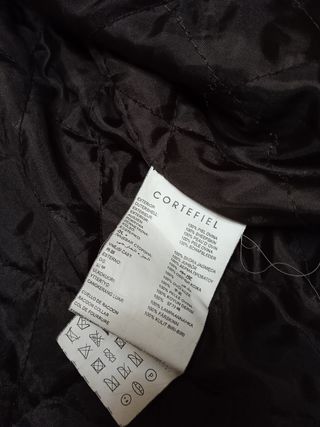 Cazadora piel marrón Cortefiel