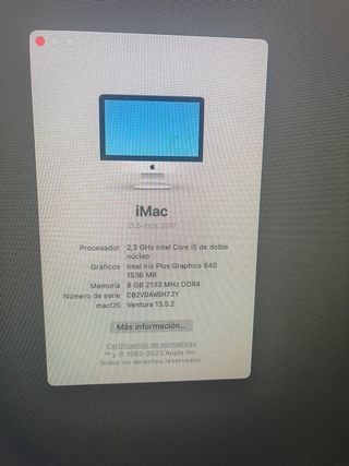 imac 21,5” 2017