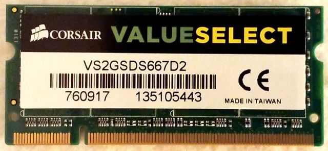 CORSAIR RAM SO-DIMM DDR2 2 GB