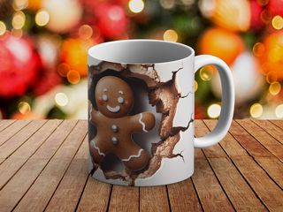 Taza Navidad Efecto 3D  varios modelos (ver fotos)