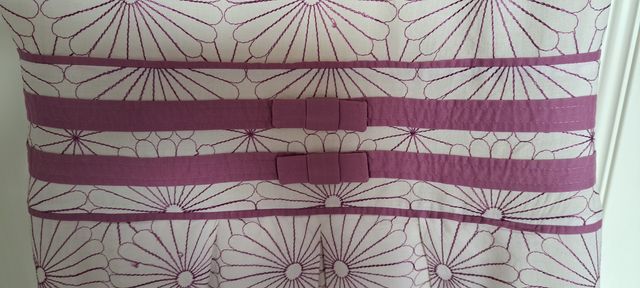 VESTIDO ROBERTO VERINO CRUDO BORDADO FLORES LILA