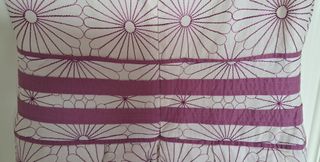 VESTIDO ROBERTO VERINO CRUDO BORDADO FLORES LILA