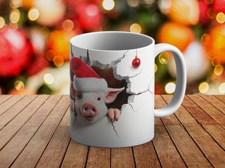 Taza Navidad Efecto 3D  varios modelos (ver fotos)