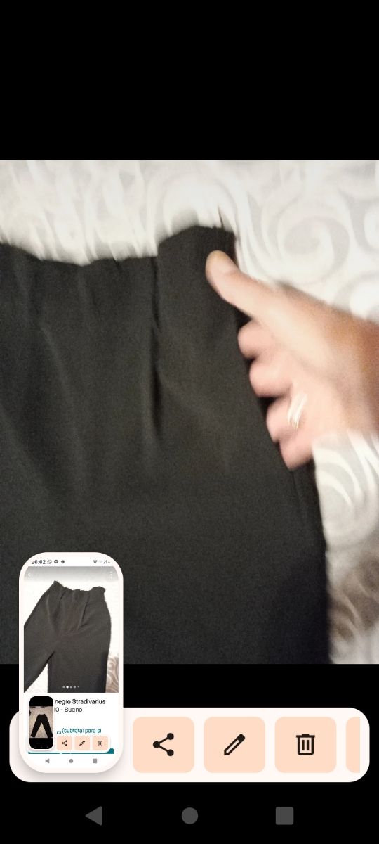 Pantalón  negro Stradivarius 