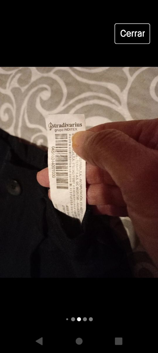 Pantalón  negro Stradivarius 