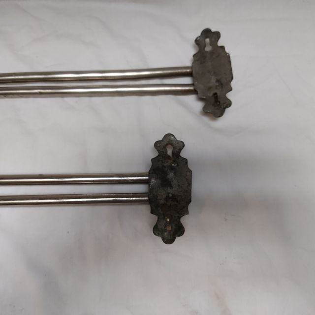 #91 Toalleros de acero antiguos vintage