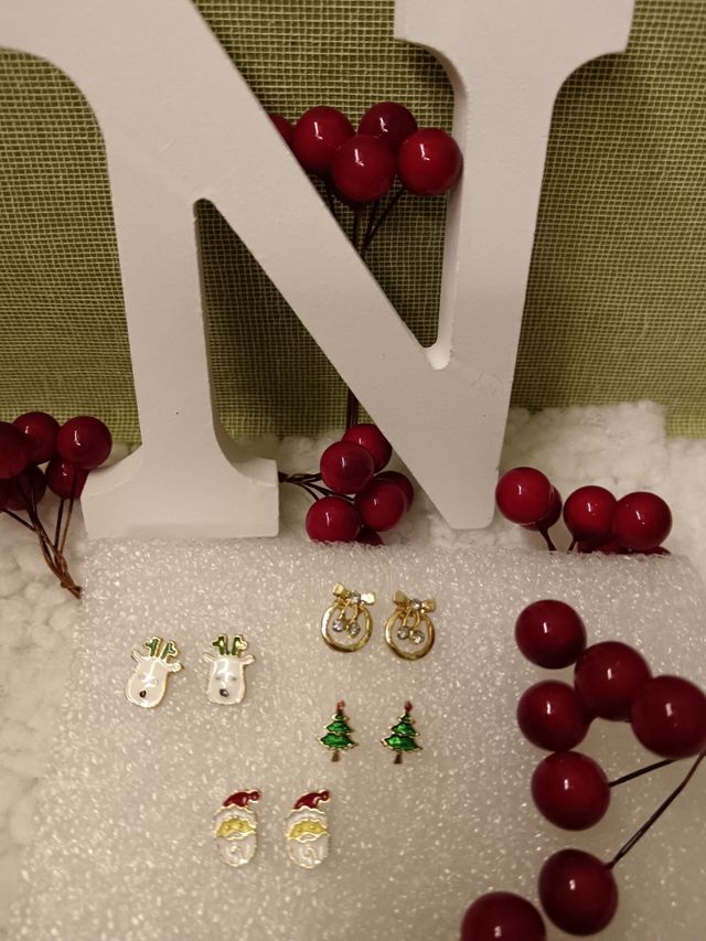 PENDIENTES NANCY NAVIDAD