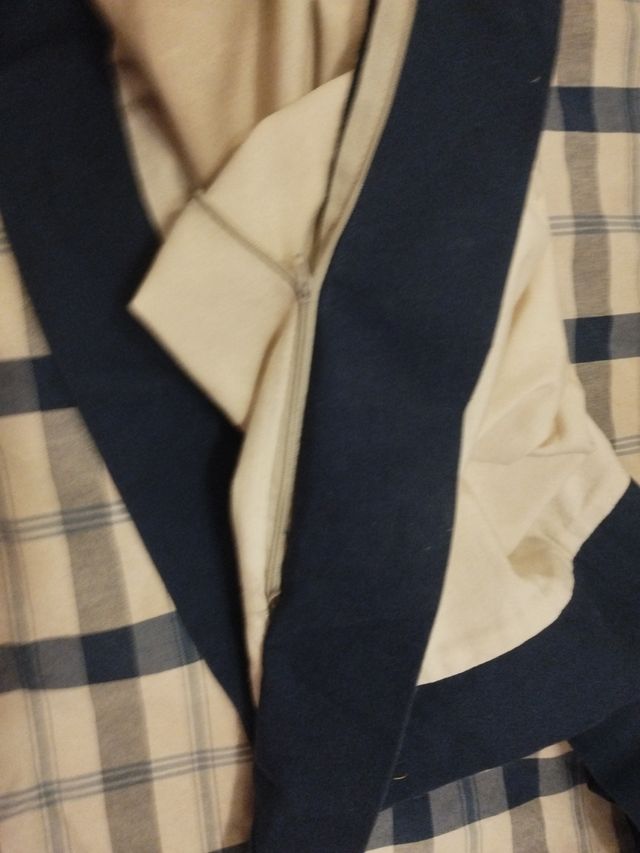 Contenitore piumino a quadri Blue matrimoniale