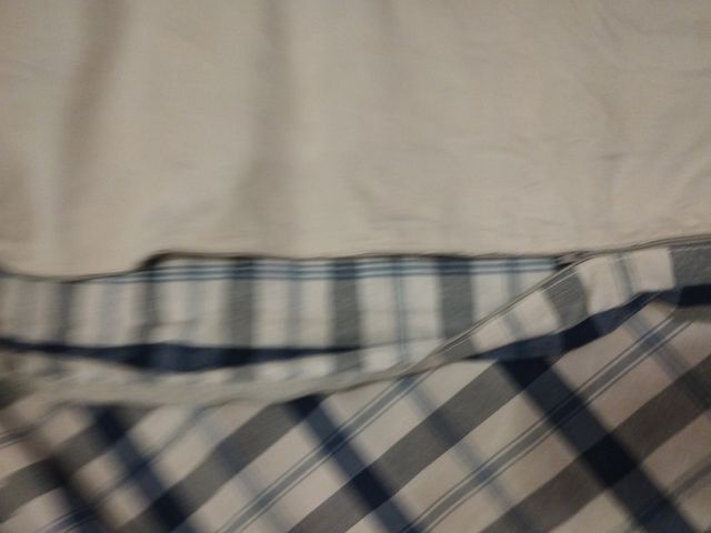 Contenitore piumino a quadri Blue matrimoniale