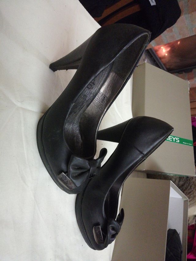 Décolleté nere pelle