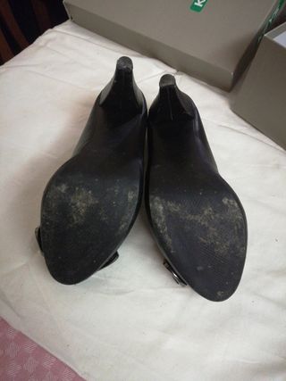 Décolleté nere pelle