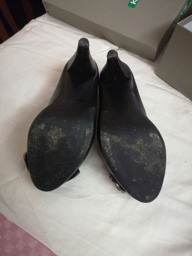 Décolleté nere pelle