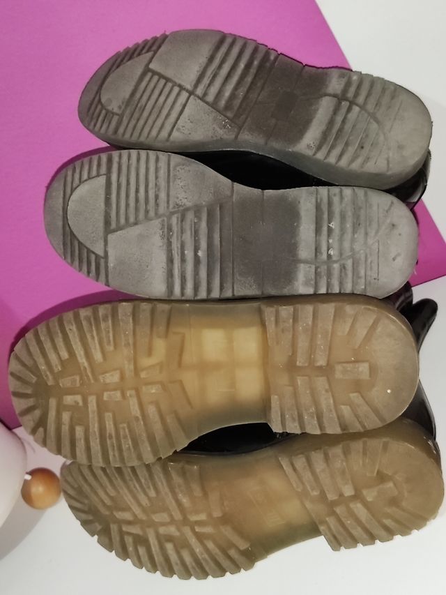 Botas militares Niña charol negro Lefties N° 31