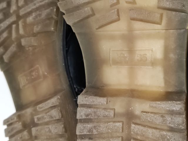 Botas militares Niña charol negro Lefties N° 31