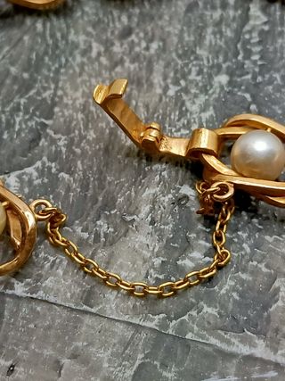 Pulsera Perla Japonesa Cultivada y Oro