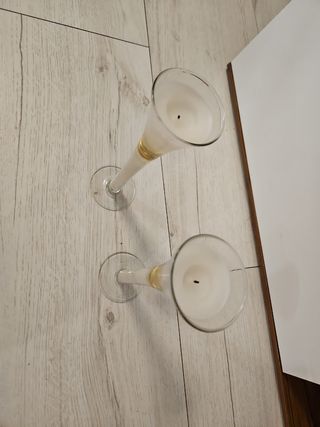 Velas. Copas. Candelabros