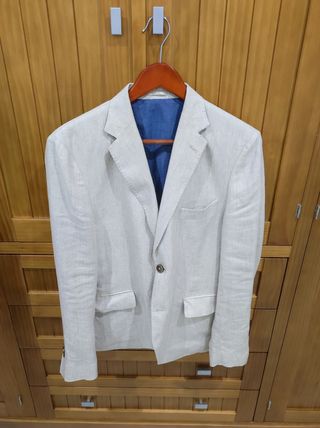 Americana de lino Mango