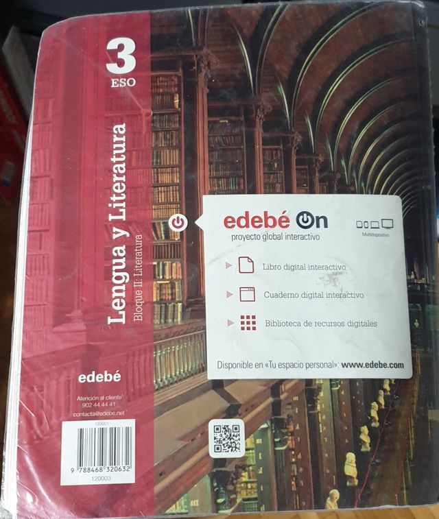 Libro texto Lengua y Literatura 3ºESO