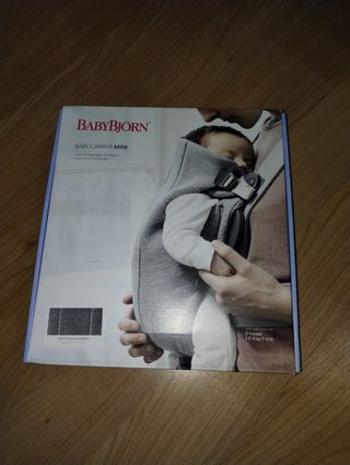 BabyBjörn Mochila Porta Bebé Mini Gris/ Porteo