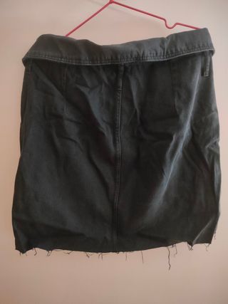 Falda vaquera negra / Skirt / Jupe T. 40