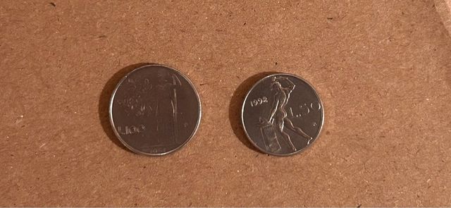 monete 100 e 50 lire piccole