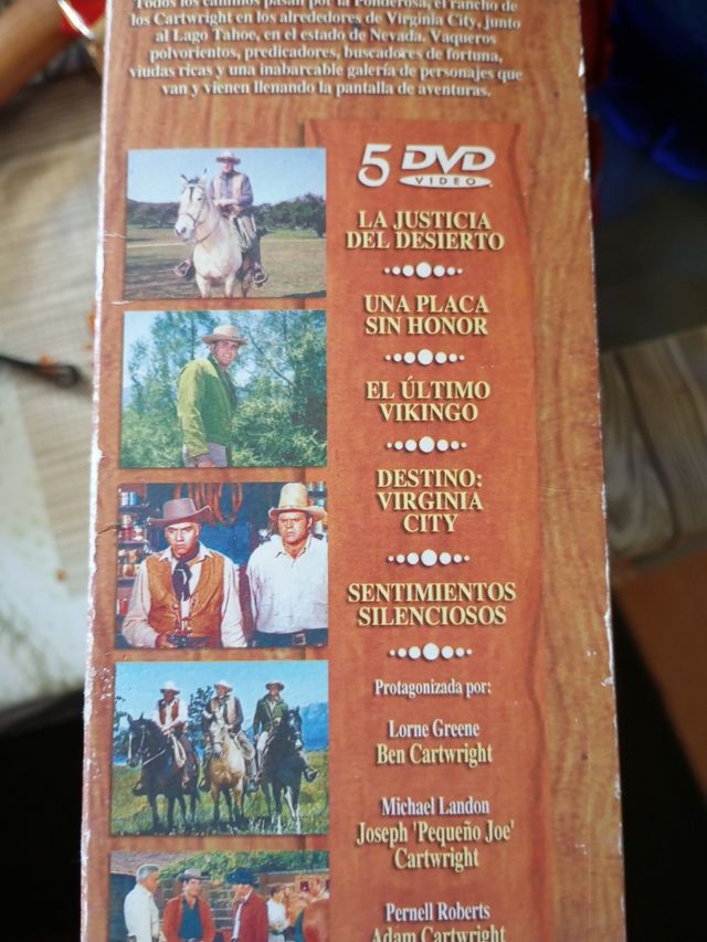 Pack de 5 dvds Bonanza