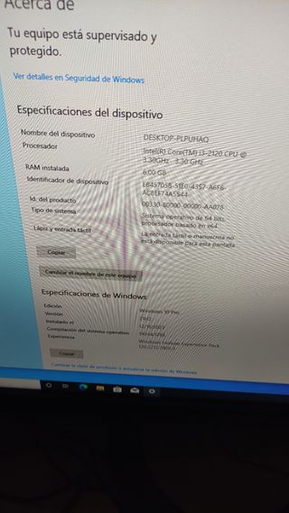 Pc Asus Core i3 - 2120 3.30 GHz. RAM 6 GB