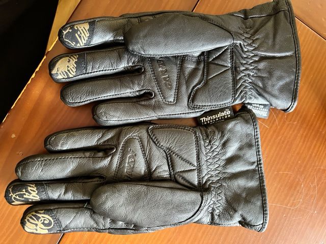 Guantes de moto en piel
