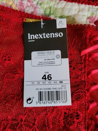 Conjunto de lencería nuevo con etiquetas.