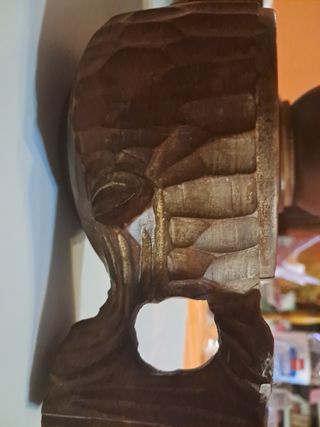 Set legno intagliato 3 pezzi