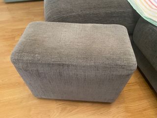 Sofa 3 plazas con chaise long gris