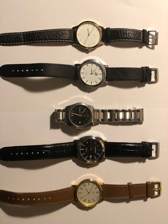 nr.  5 orologi Auriol funzionamento al quarz