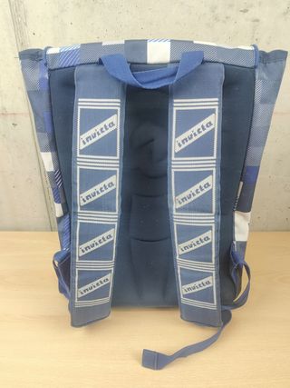 Zaino Invicta Trama Quadri Azzurri - Folk Backpack