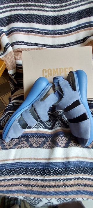 Sandalias mujer Camper azules - N°8