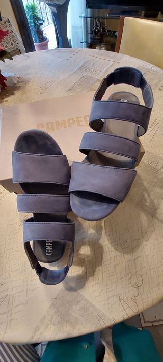 Sandalias mujer Camper azules - N°8