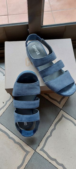 Sandalias mujer Camper azules - N°8