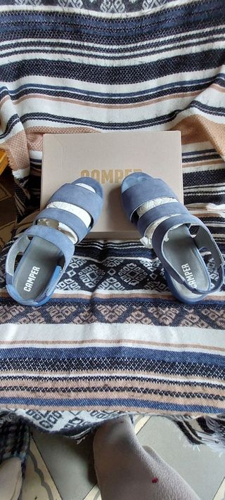 Sandalias mujer Camper azules - N°8