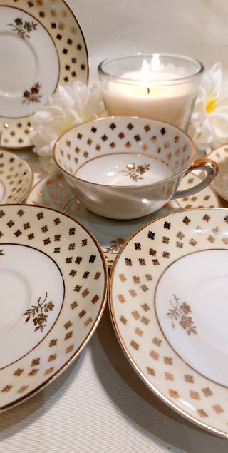 ⚜️ Trío de porcelana de Limoges