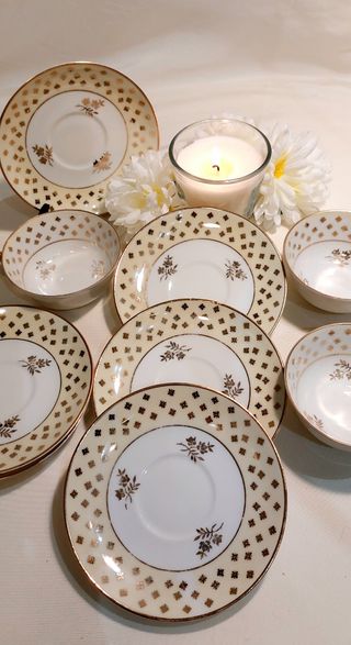 ⚜️ Trío de porcelana de Limoges