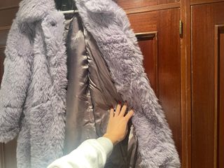 Abrigo Pelo morado