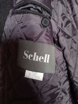 Abrigo de lana tres cuartos Schell