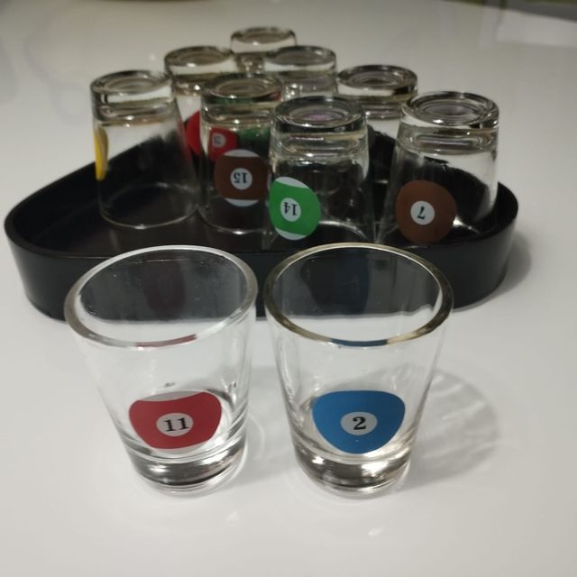vasos chupito billar