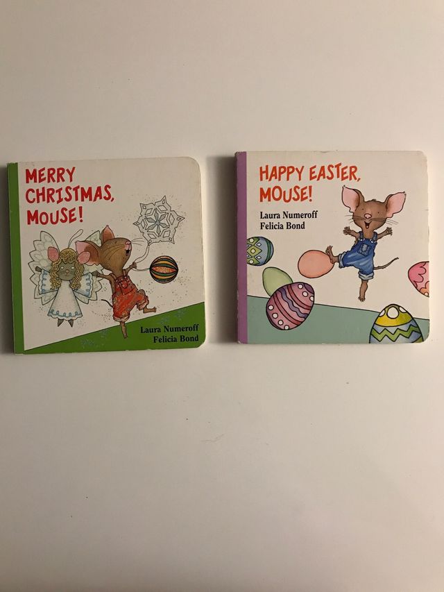 Libros Merry Christmas + Happy Easter Mouse