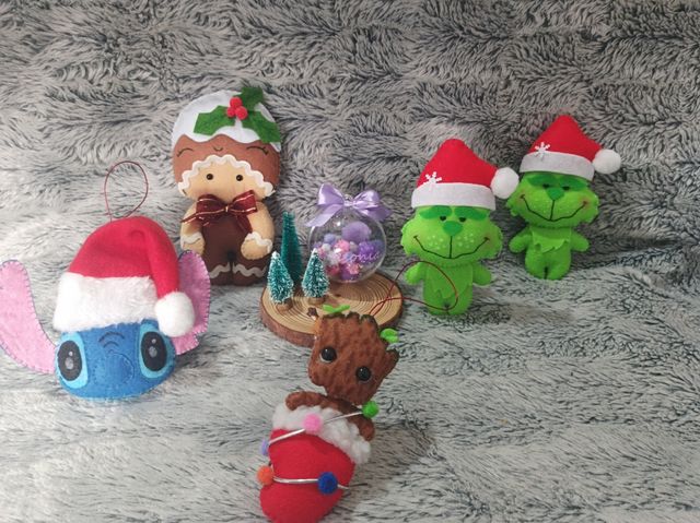 Decoración navideña en fieltro