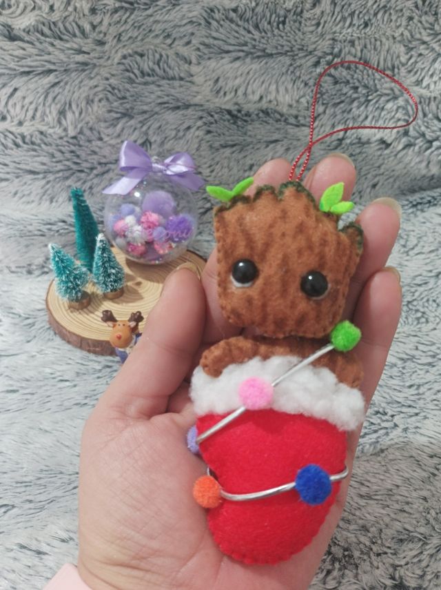 Decoración navideña en fieltro