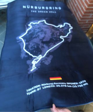 Alfombra F1 nurburgring 1,50 x 1,05 aprox
