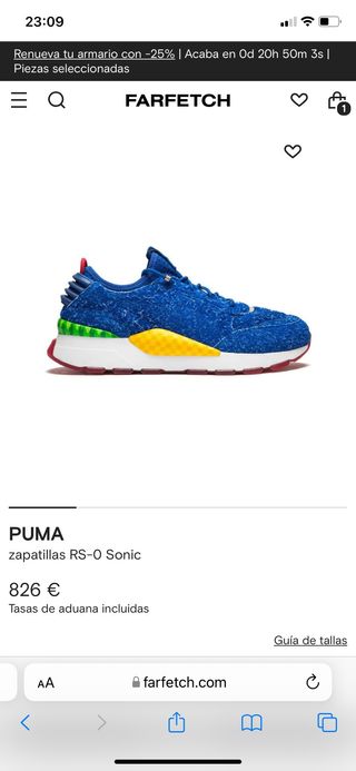 Bambas Puma RS-0 Sonic Piel Talla 40.5 (nuevas)