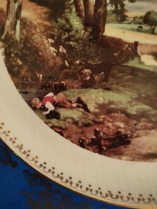 Platos antiguos de porcelana